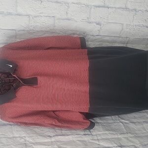 Nike Golf Polo Men's XXL/TTG/EEG Red/Black Striped Athletic Shirt